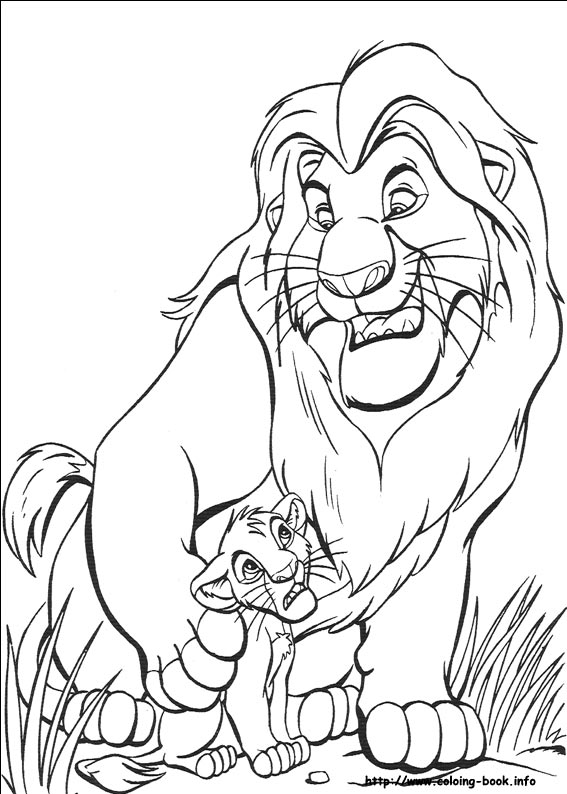 The Lion King coloring picture